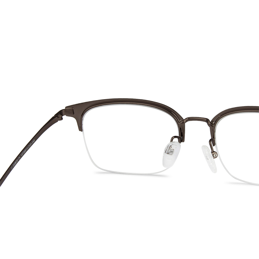 John Jacobs Online Black Half Rim Rectangle right side