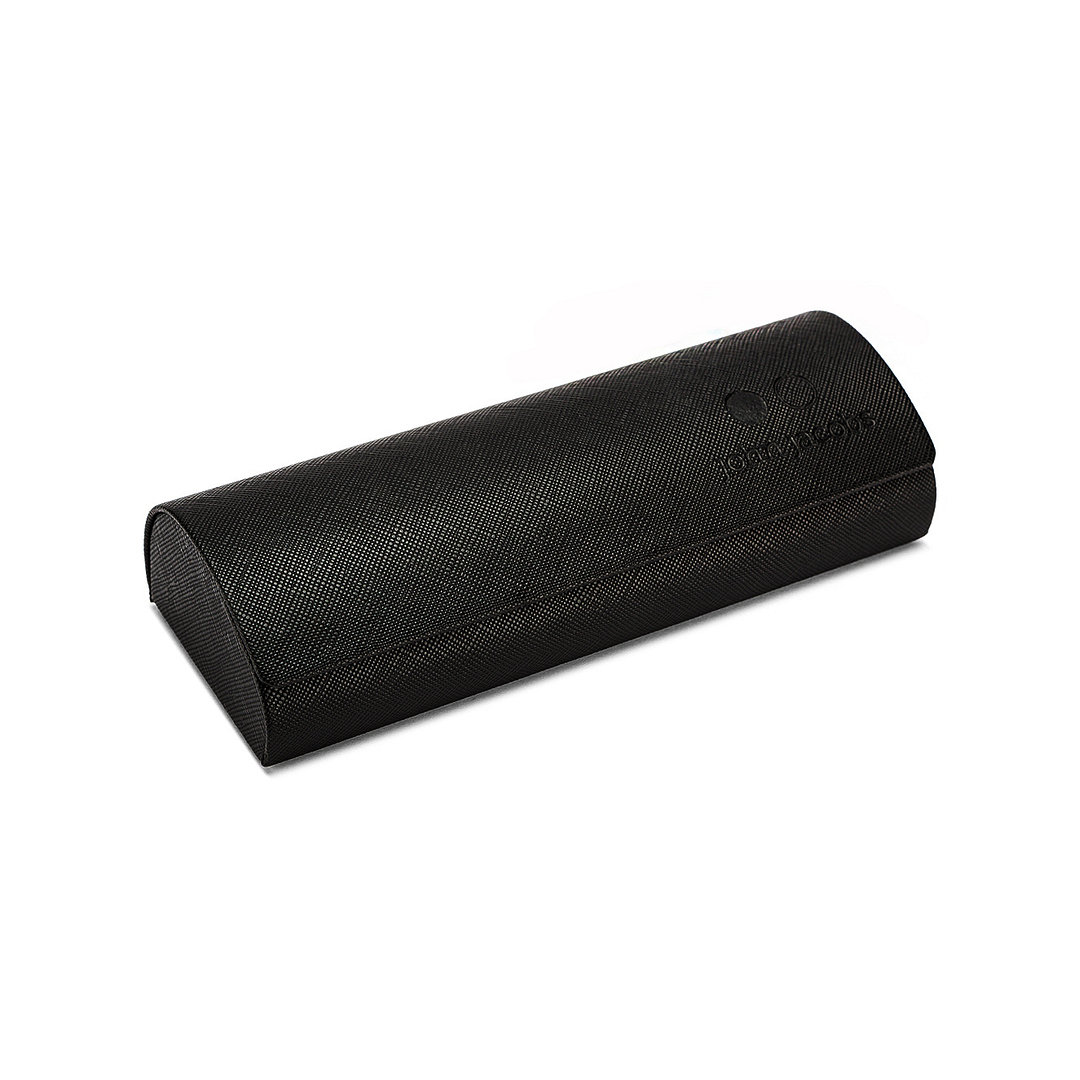 John Jacobs Screen Glasses Gunmetal Half Rim Round left side