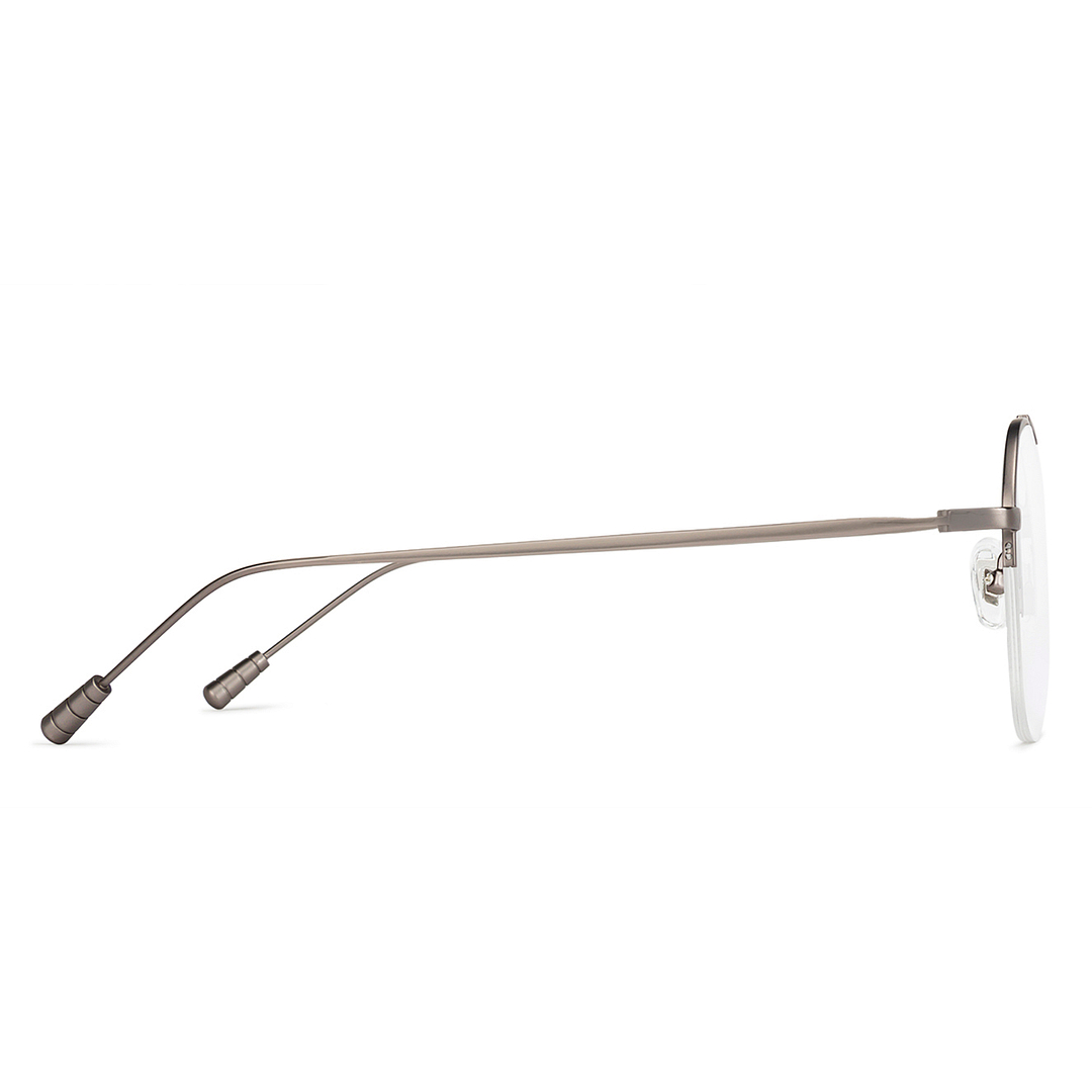 John Jacobs Online Gray Half Rim Round right side