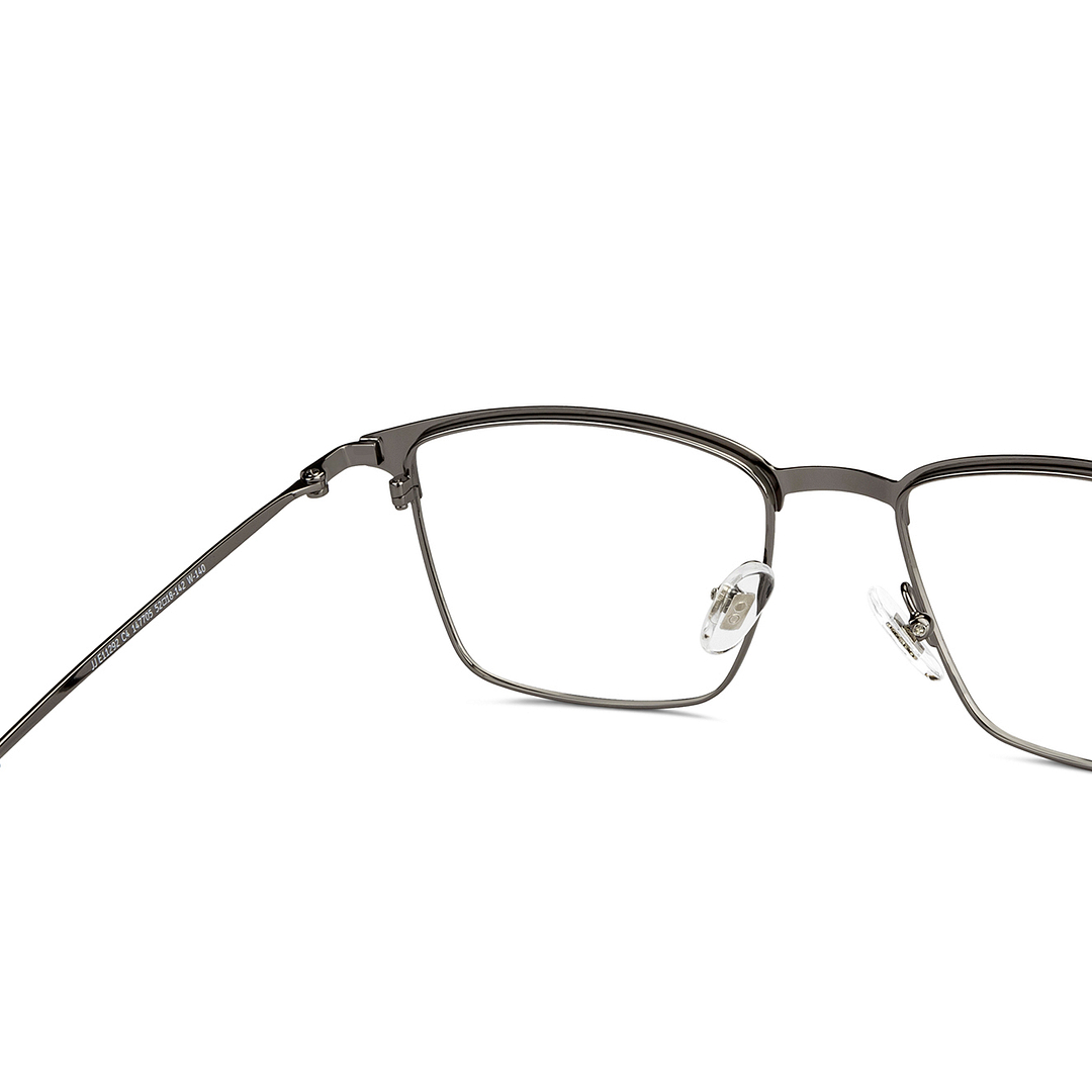 John Jacobs Online Gunmetal Full Rim Rectangle right side