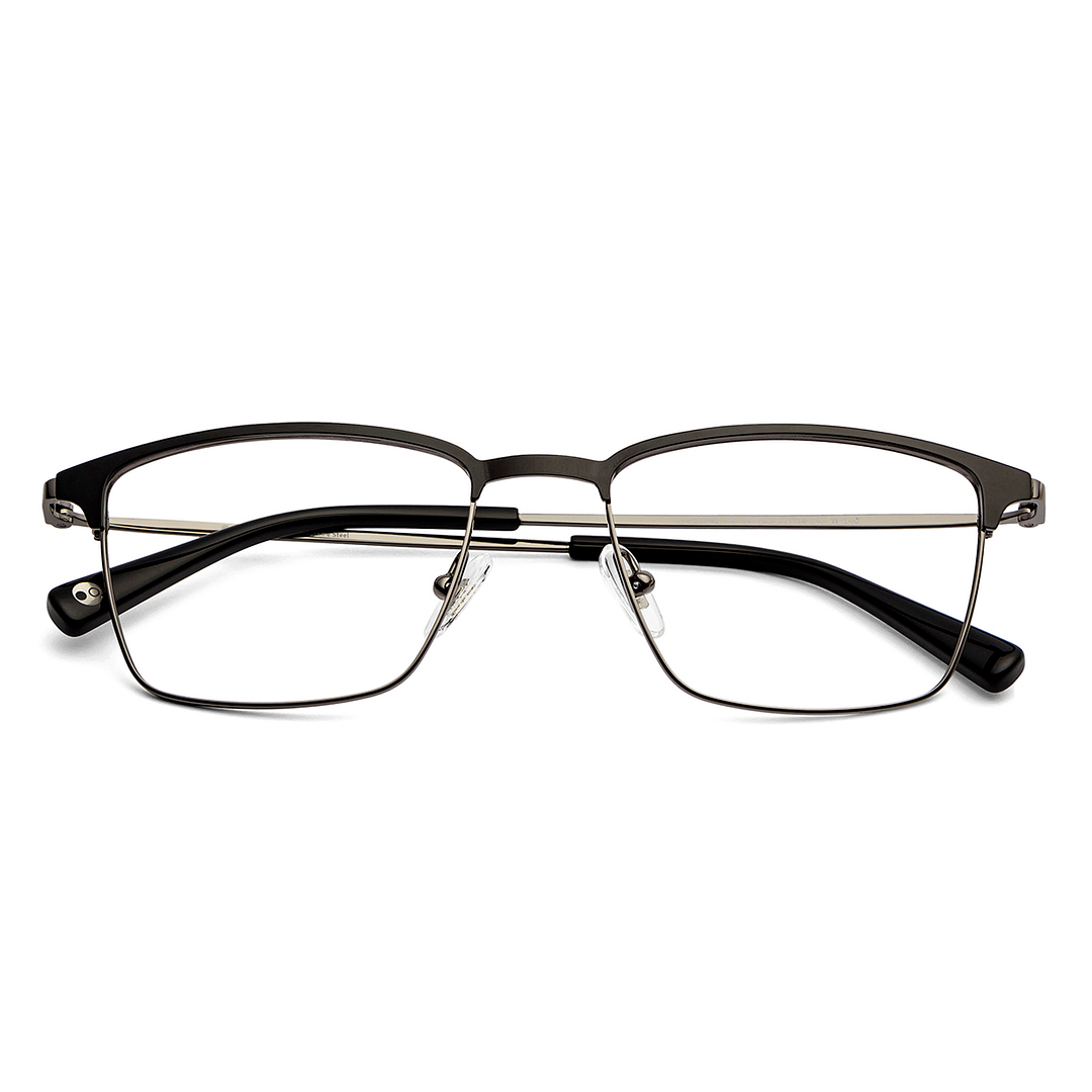 John Jacobs Online Gunmetal Full Rim Rectangle left side
