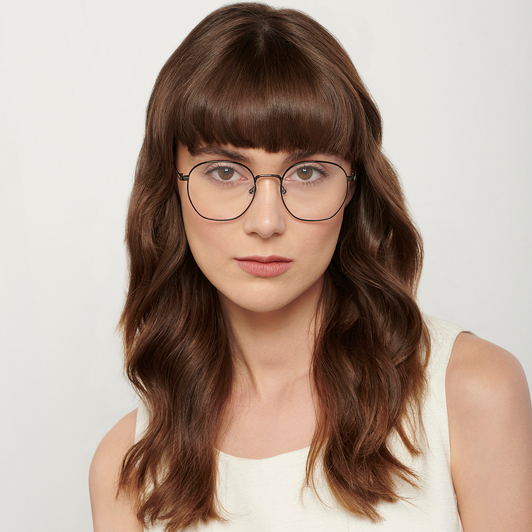 John Jacobs Online Gunmetal Full Rim Round right side