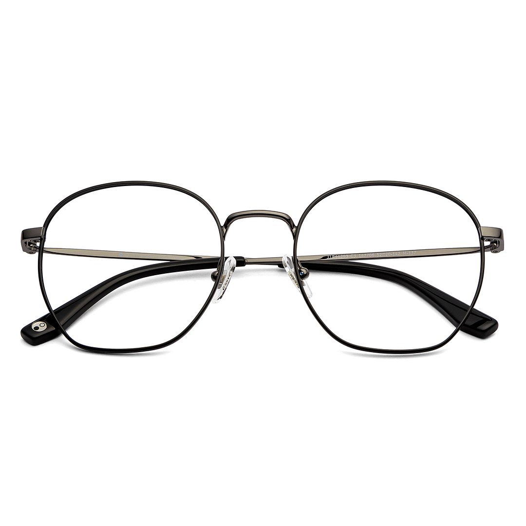 John Jacobs Online Gunmetal Full Rim Round left side