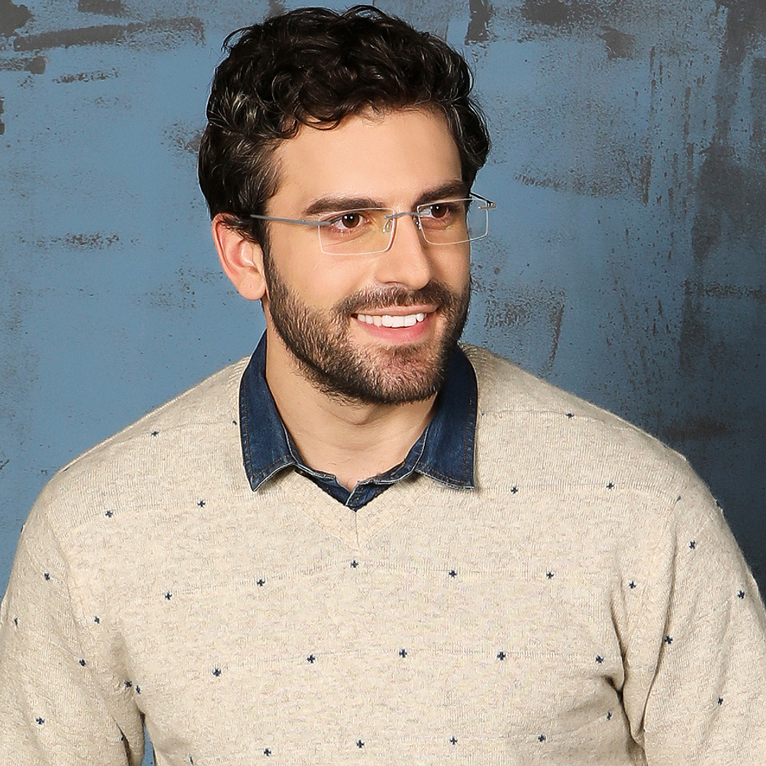 John Jacobs Silver Rimless Rectangle right side