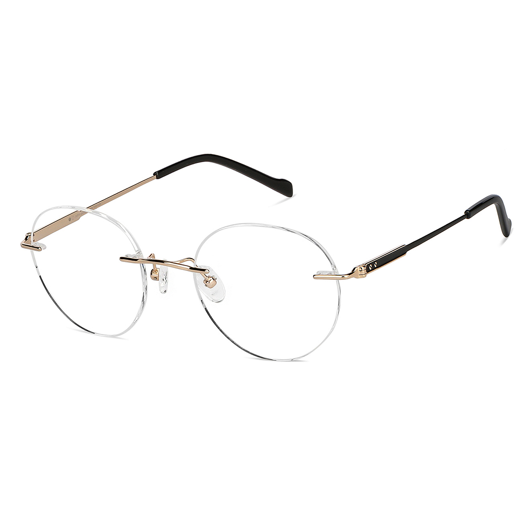 John Jacobs Gold Rimless Round right side