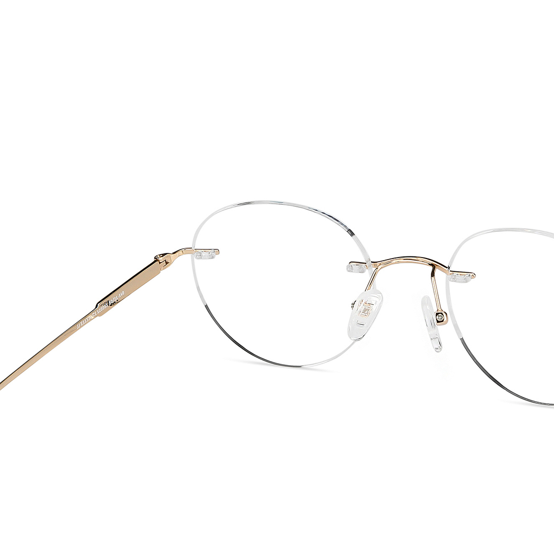John Jacobs Gold Rimless Round right side