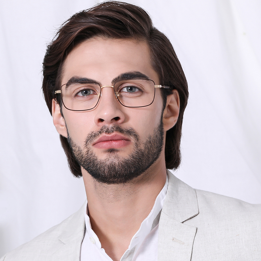 John Jacobs Black Full Rim Square left side