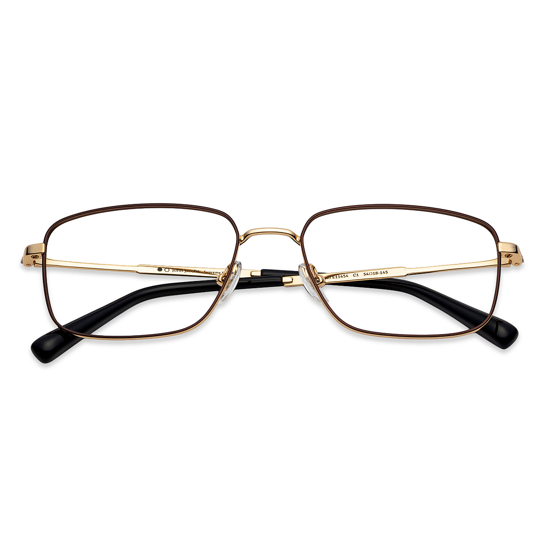John Jacobs Black Full Rim Square right side