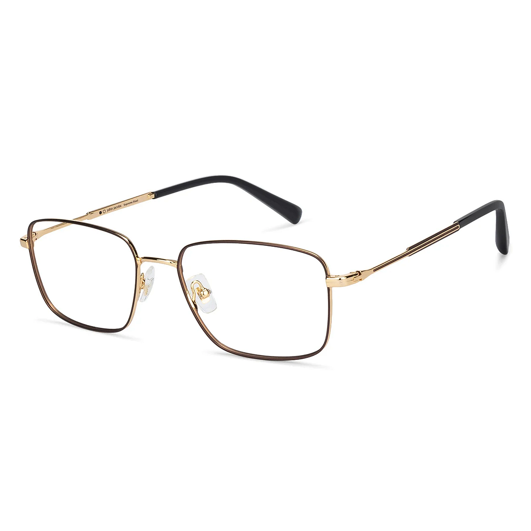 John Jacobs Black Full Rim Square left side