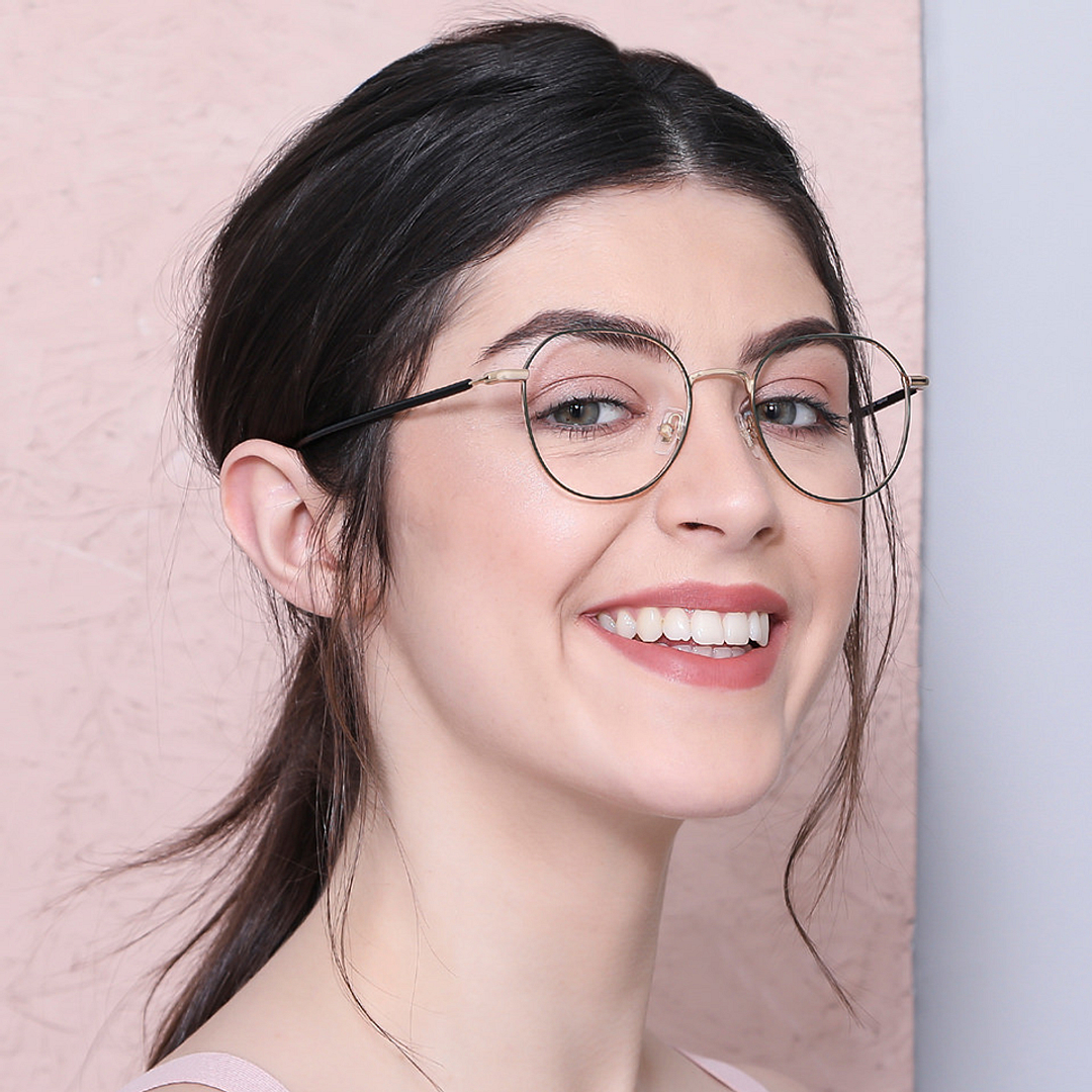 John Jacobs Screen Glasses Black Full Rim Geometric right side