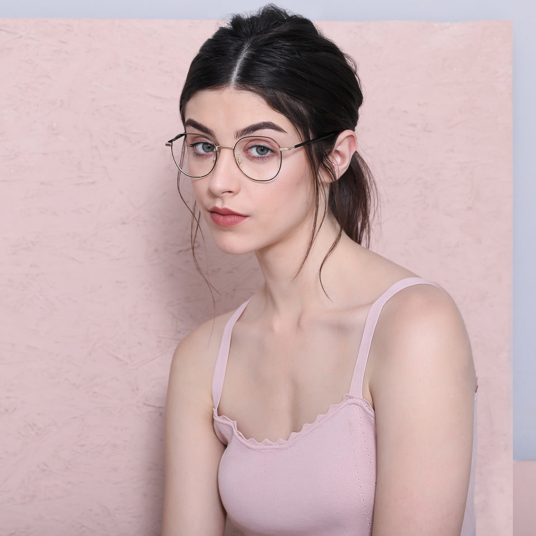 John Jacobs Screen Glasses Black Full Rim Geometric right side