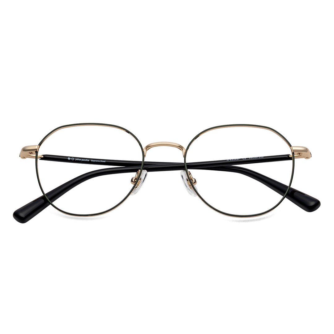 John Jacobs Screen Glasses Black Full Rim Geometric right side