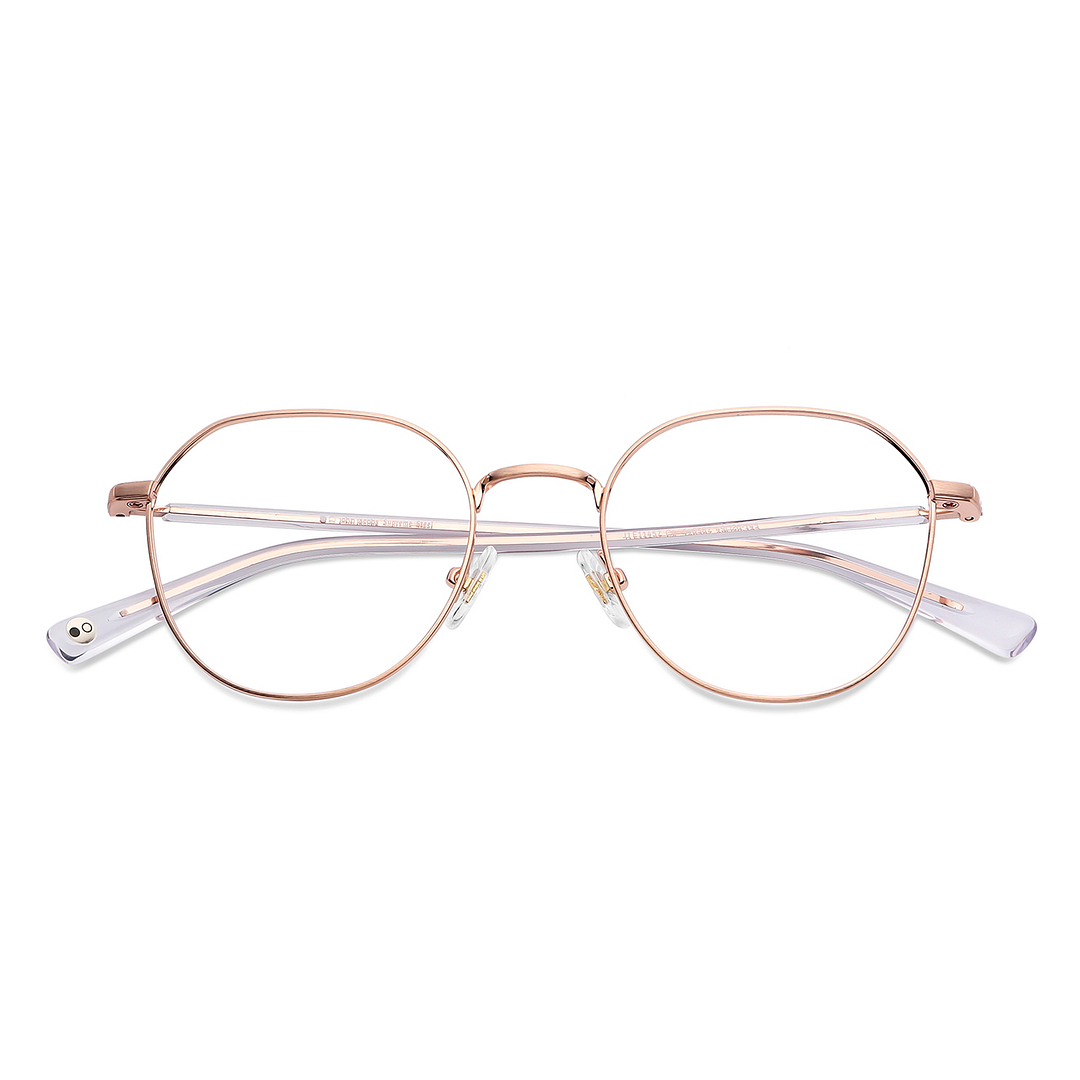 John Jacobs Online Gold Full Rim Geometric left side