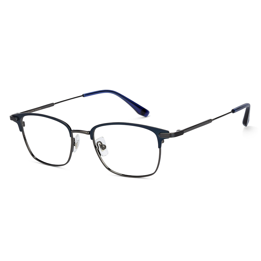 John Jacobs Sky Blue Full Rim Rectangle right side