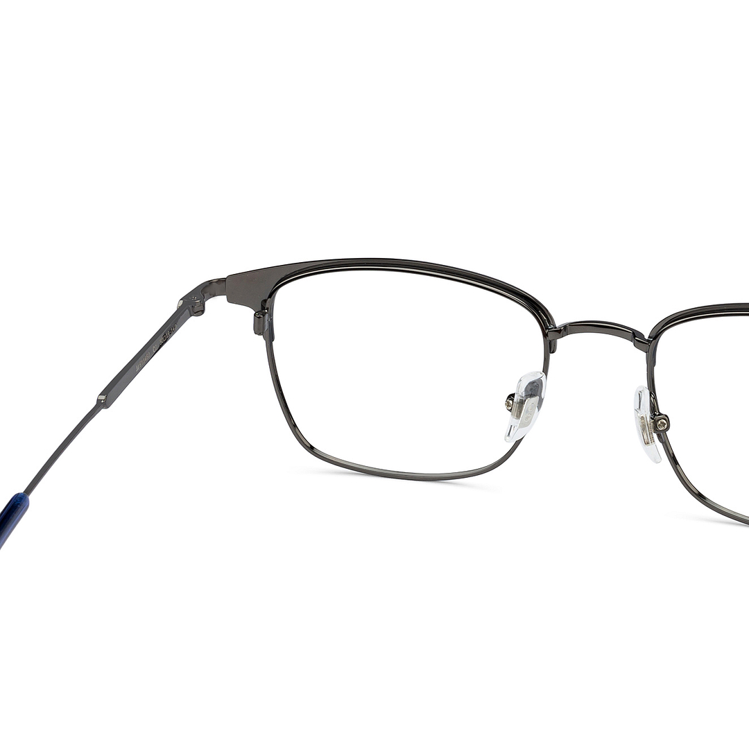 John Jacobs Sky Blue Full Rim Rectangle left side