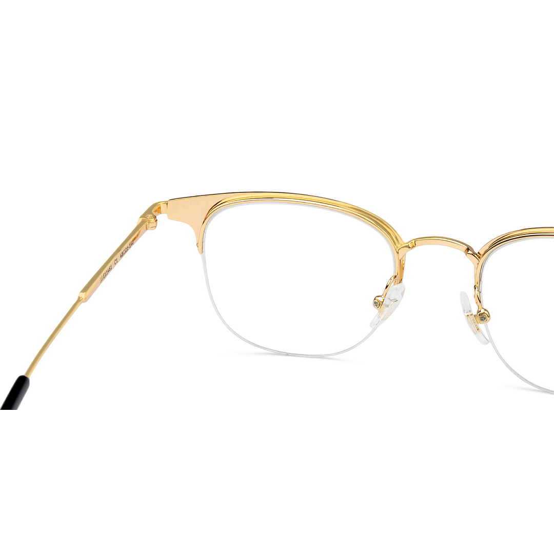 John Jacobs Online Black Half Rim Clubmaster left side