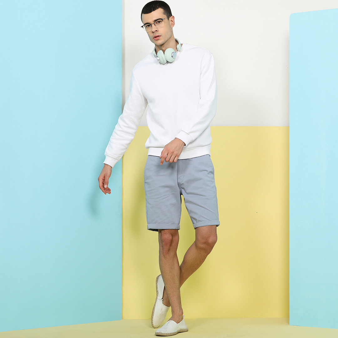 John Jacobs Online Sky Blue Half Rim Clubmaster right side