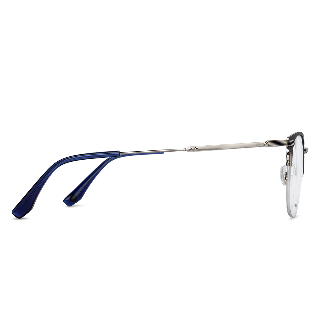 John Jacobs Online Sky Blue Half Rim Clubmaster right side