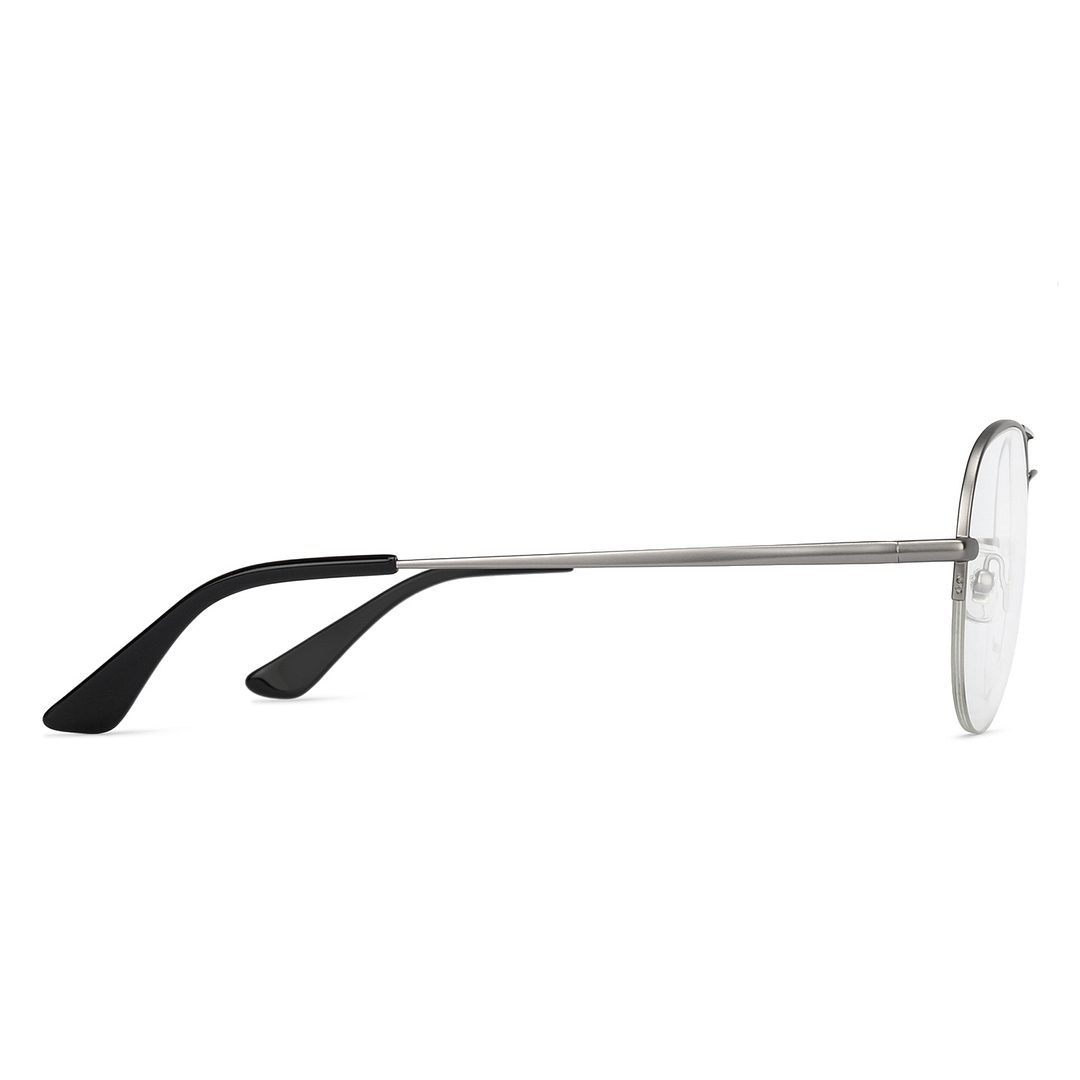 John Jacobs Online Gold Half Rim Aviator left side