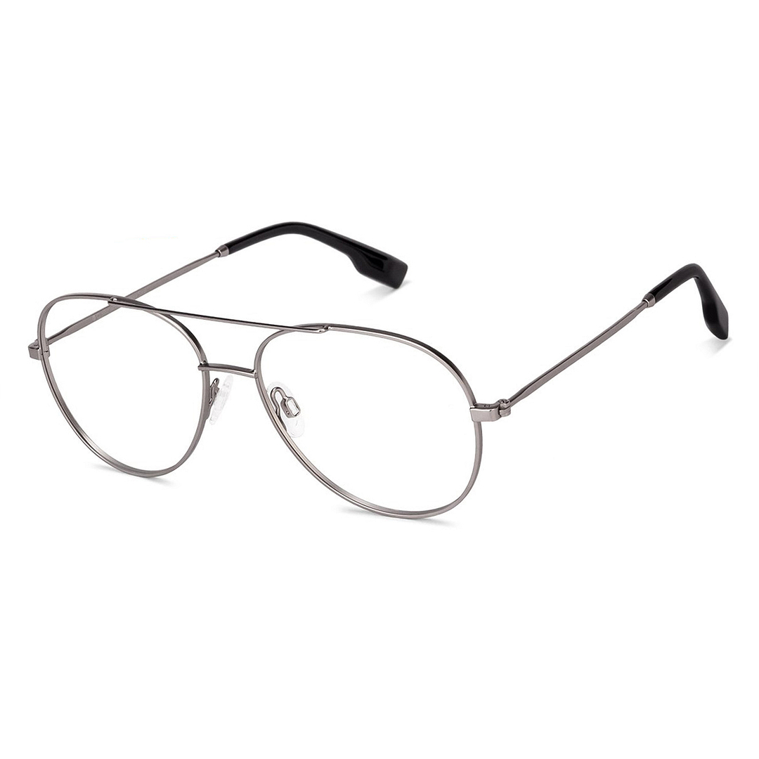 John Jacobs Gunmetal Full Rim Aviator left side