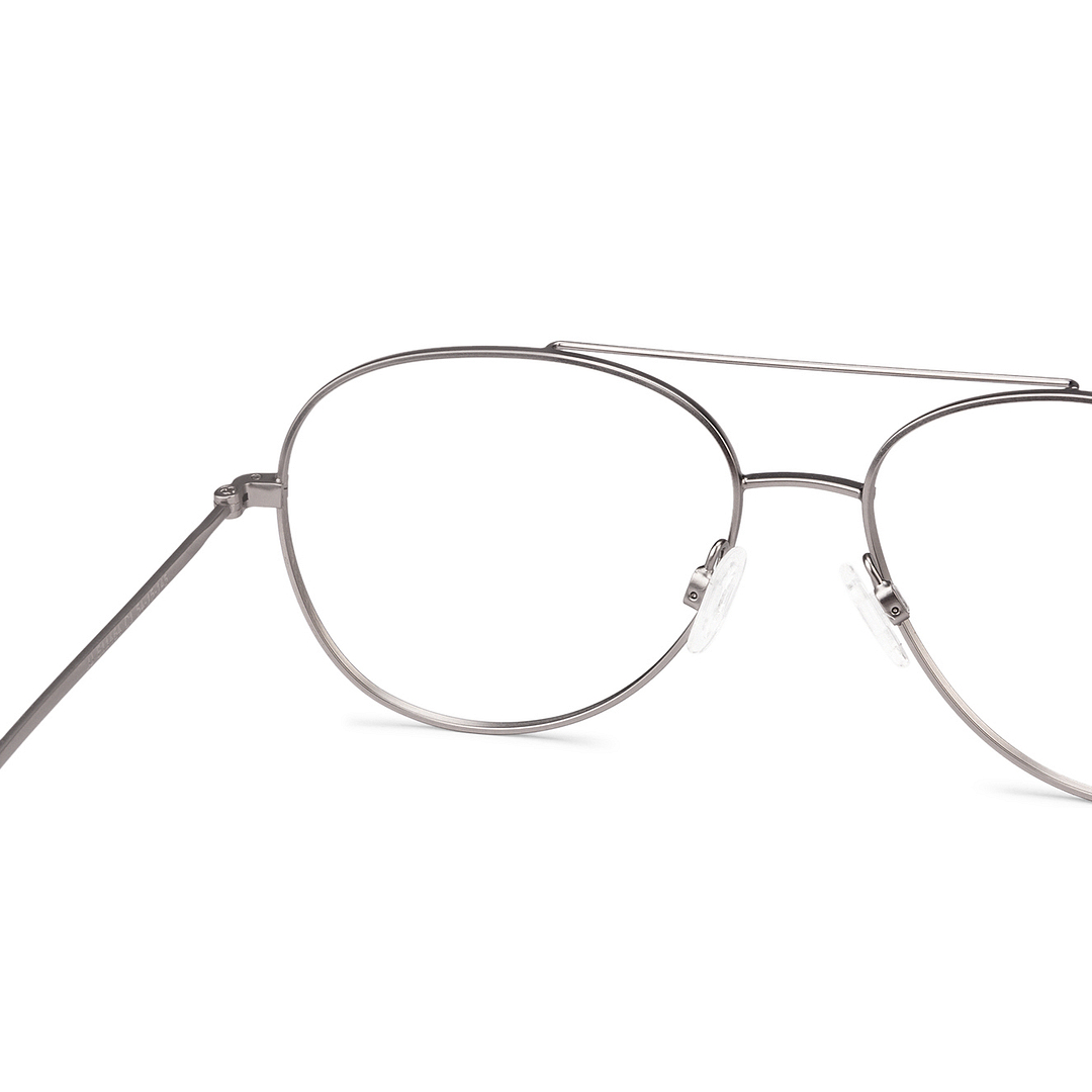 John Jacobs Gunmetal Full Rim Aviator right side
