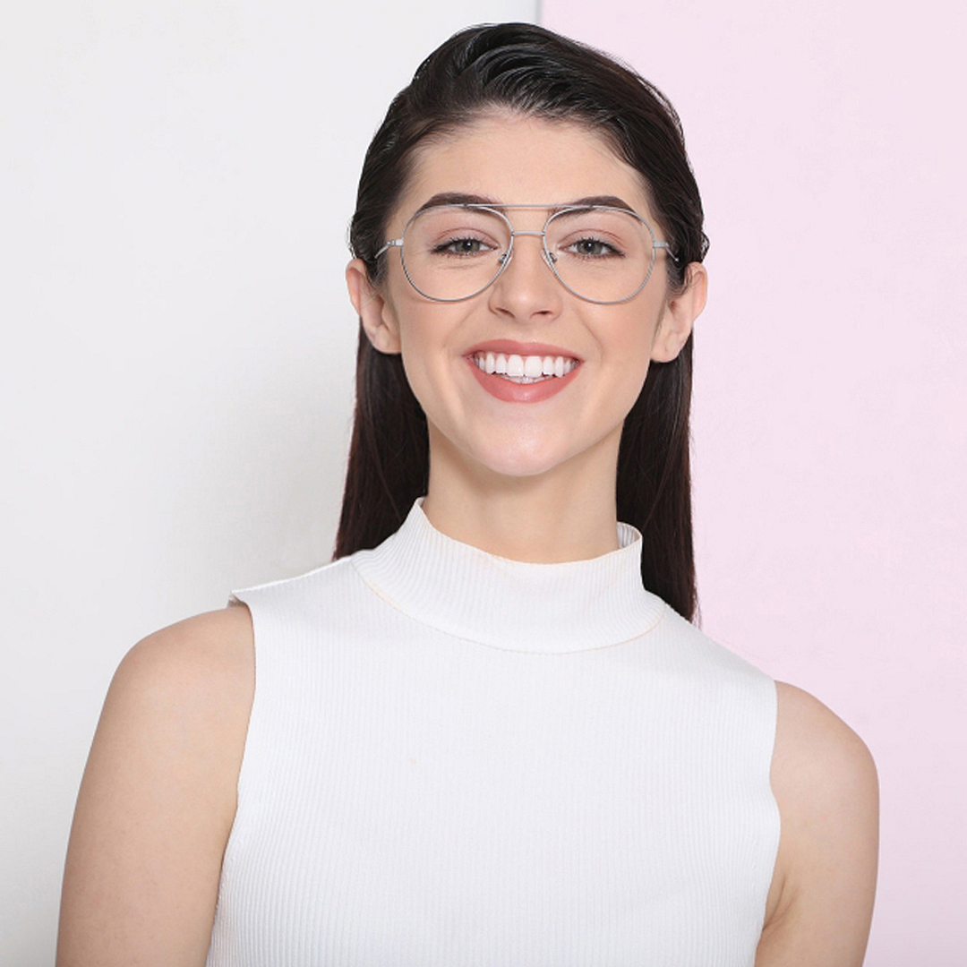 John Jacobs Gunmetal Full Rim Aviator right side