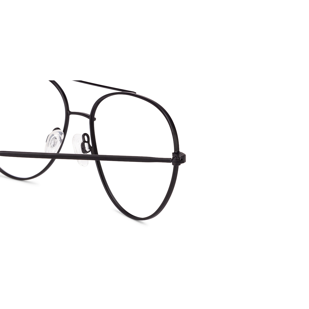 John Jacobs Online Black Full Rim Aviator right side