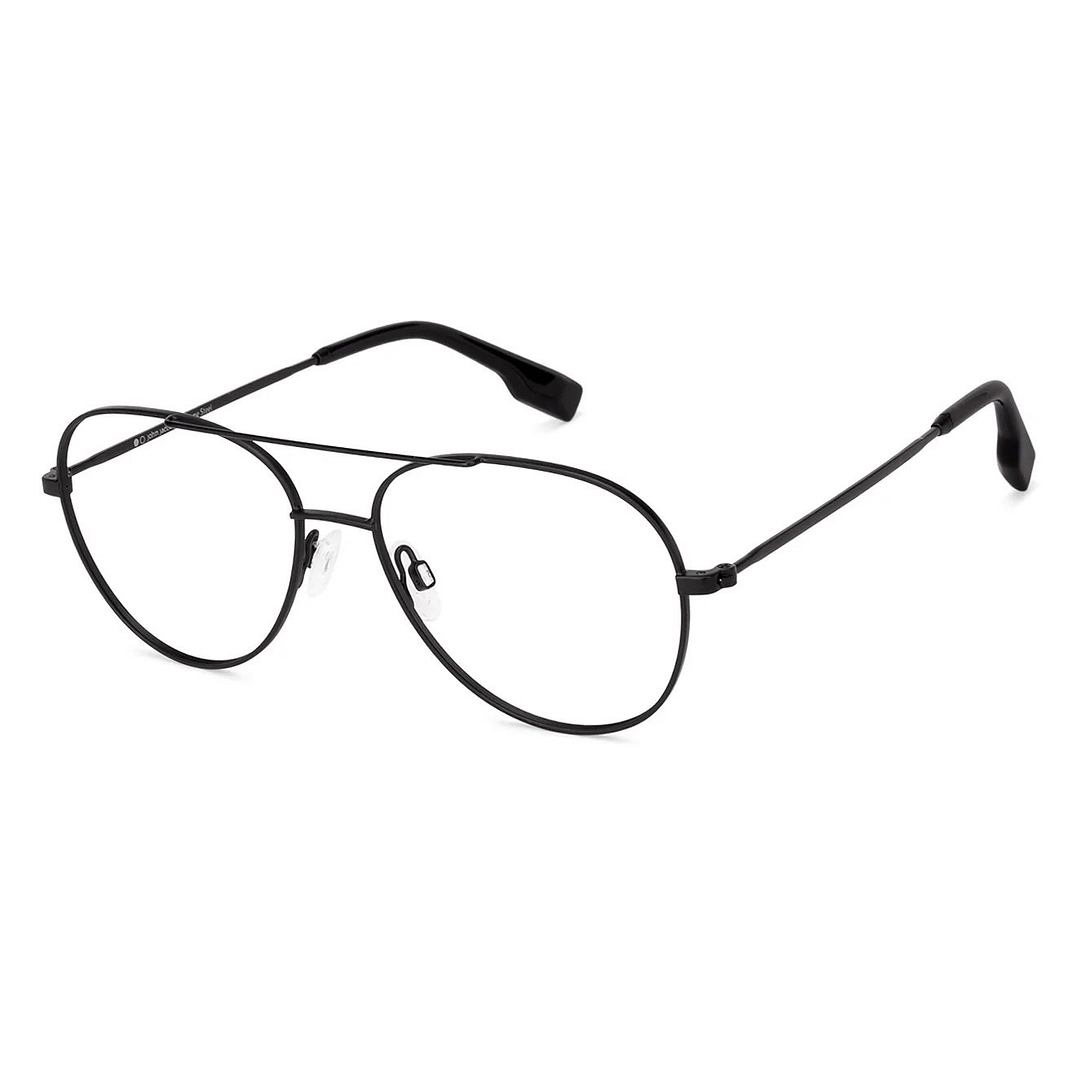 John Jacobs Online Black Full Rim Aviator right side