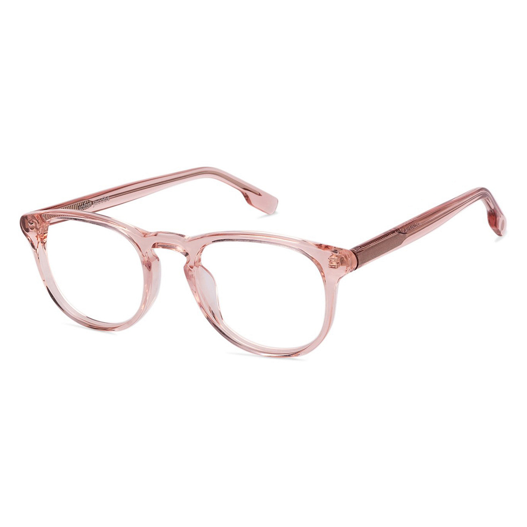 John Jacobs Online Pink Transparent Full Rim Round right side