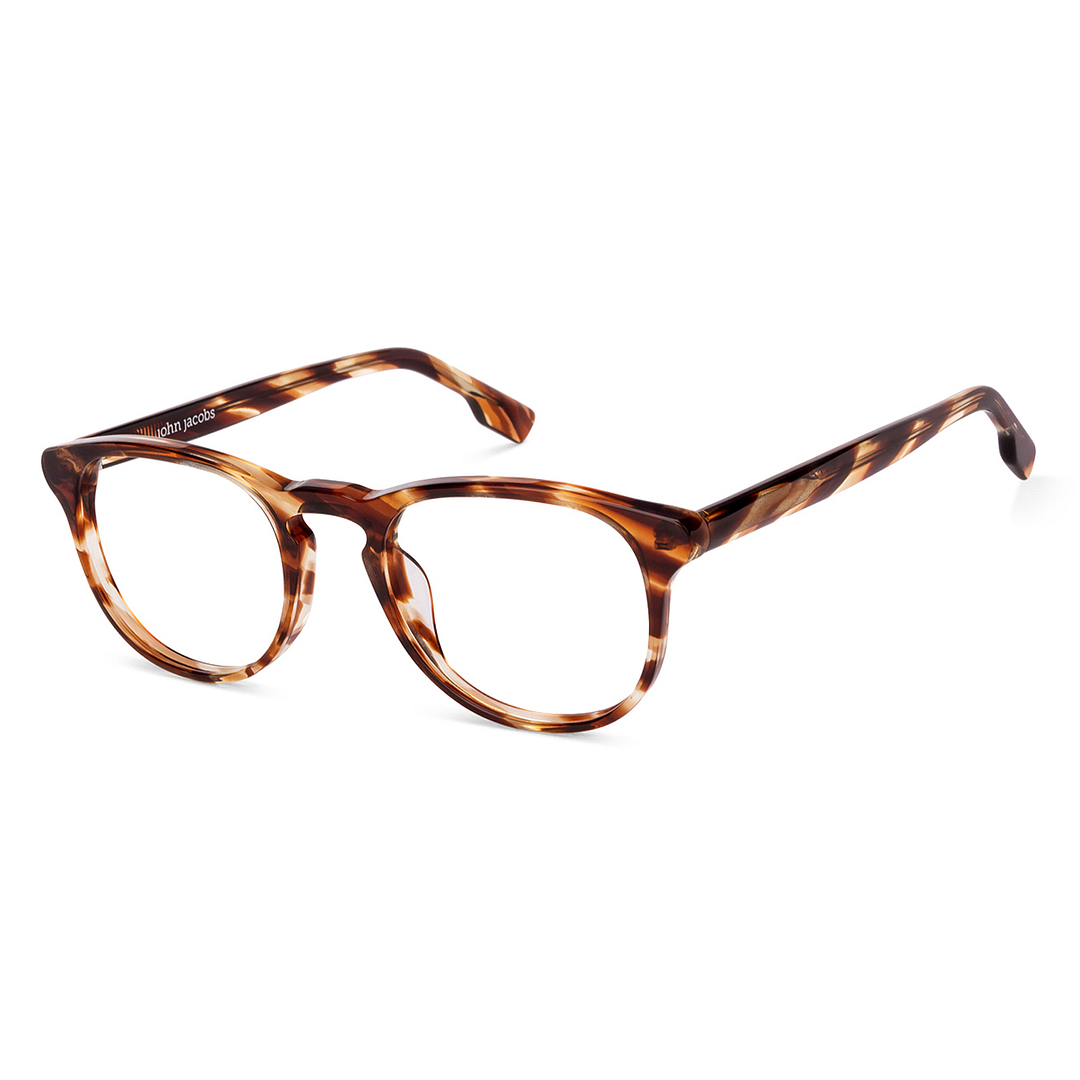 John Jacobs Online Light Brown Full Rim Round right side