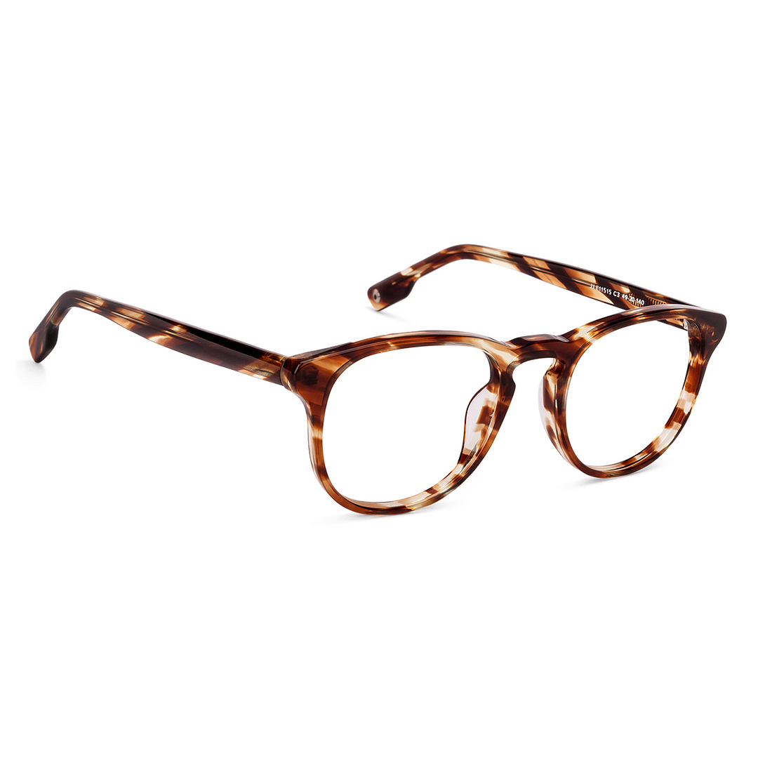 John Jacobs Online Light Brown Full Rim Round left side