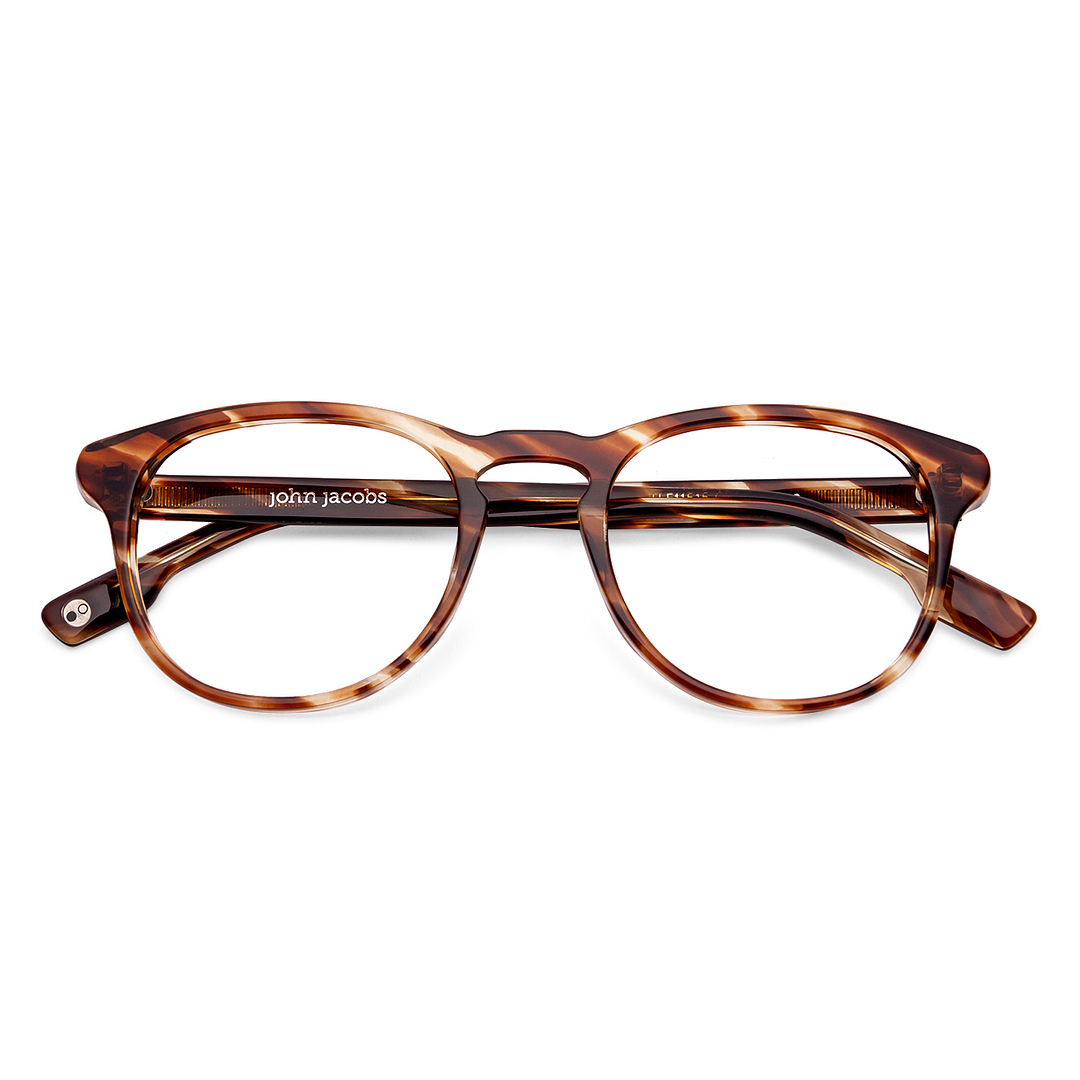 John Jacobs Online Light Brown Full Rim Round right side