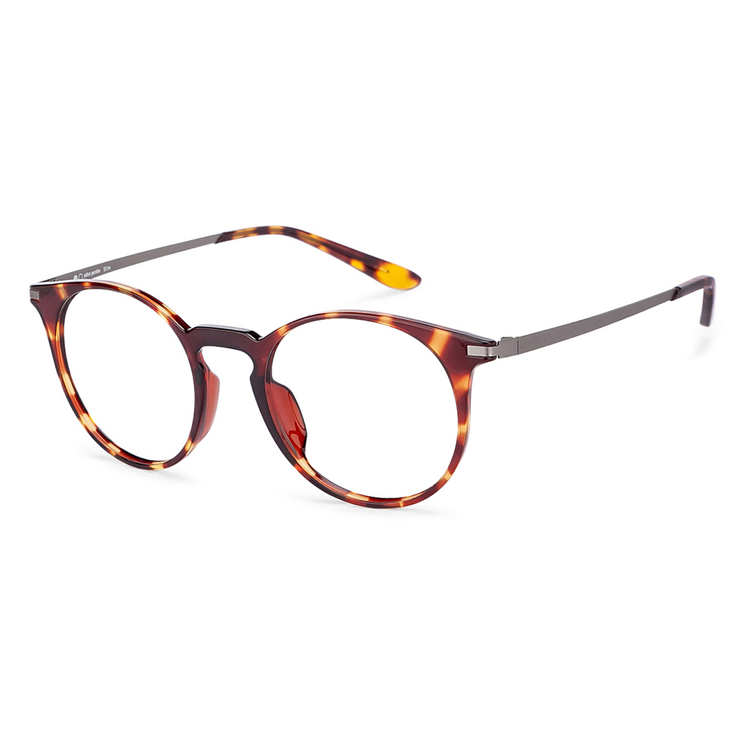 John Jacobs Online Light Brown Full Rim Round left side
