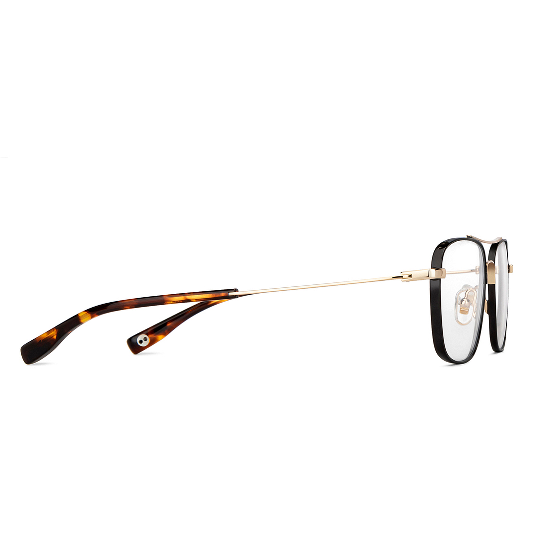 John Jacobs Online Black Full Rim Rectangle right side