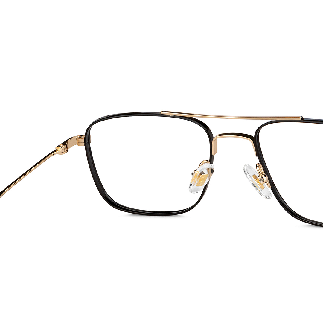 John Jacobs Online Black Full Rim Rectangle left side