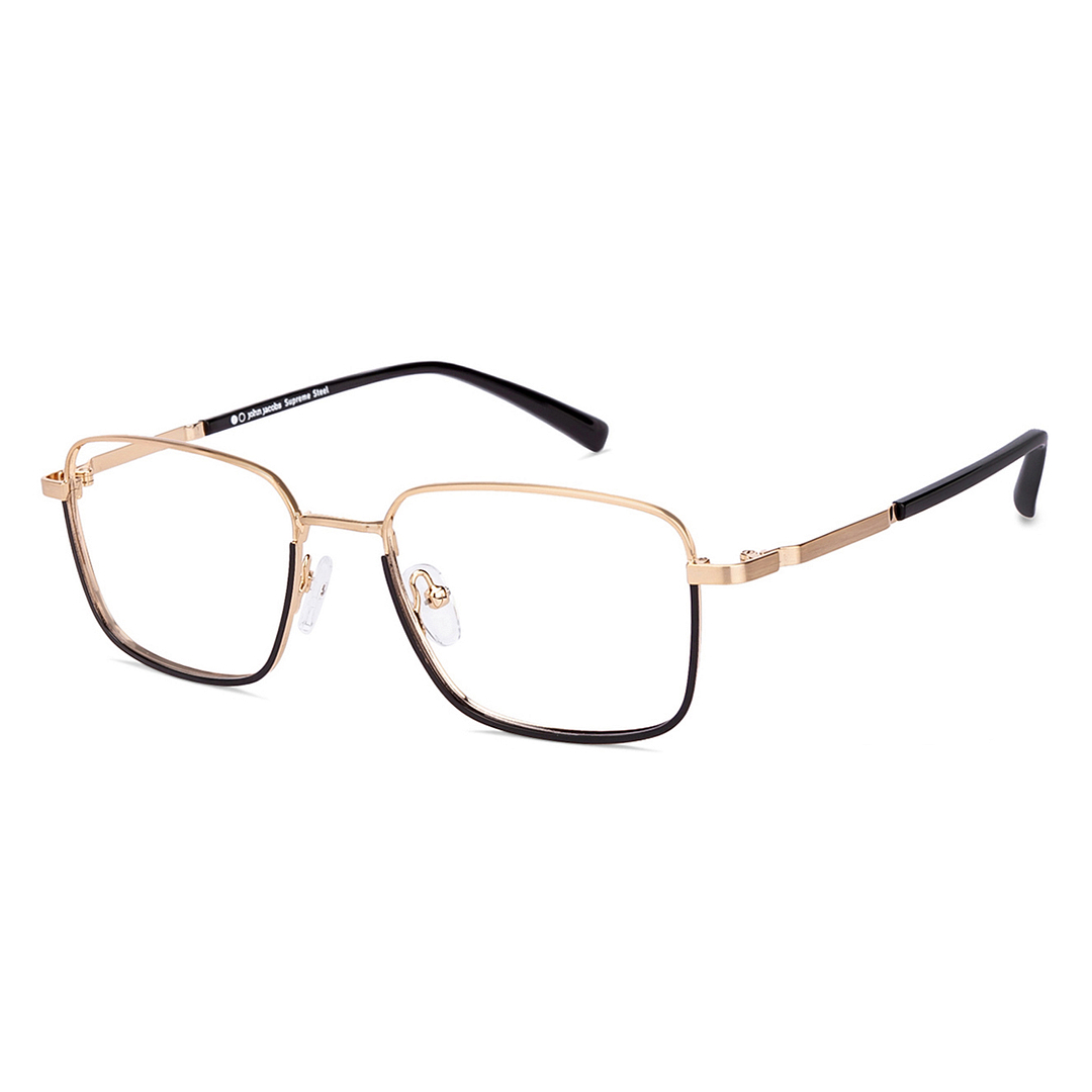 John Jacobs Screen Glasses Black Full Rim Square left side