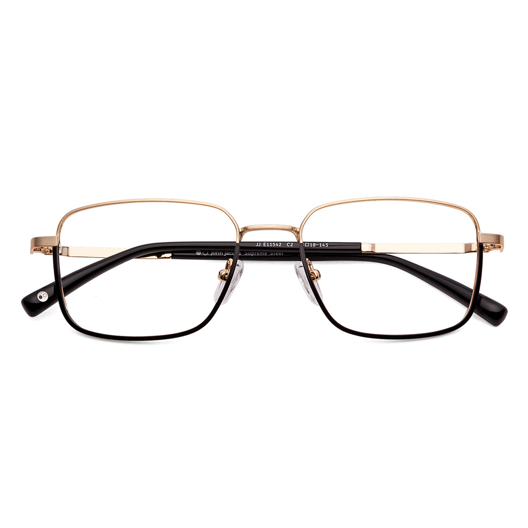 John Jacobs Screen Glasses Black Full Rim Square left side