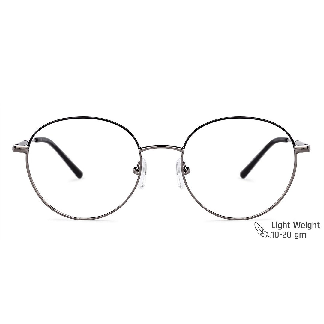 John Jacobs Black Full Rim Round left side