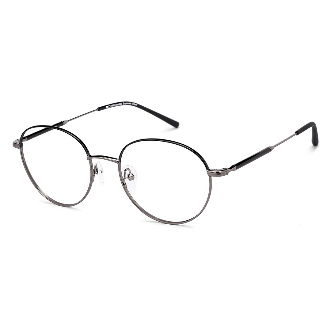 John Jacobs Black Full Rim Round right side