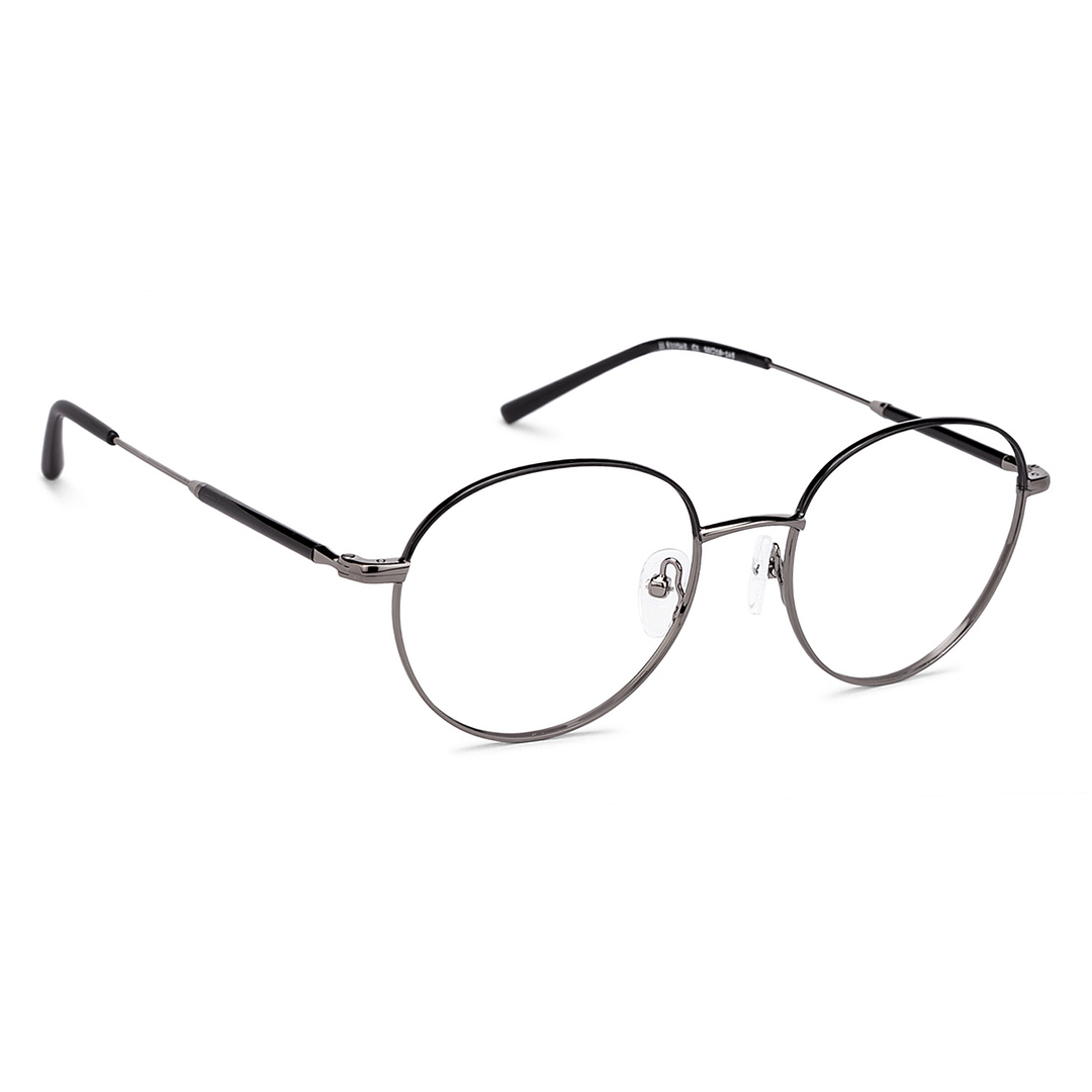 John Jacobs Black Full Rim Round left side