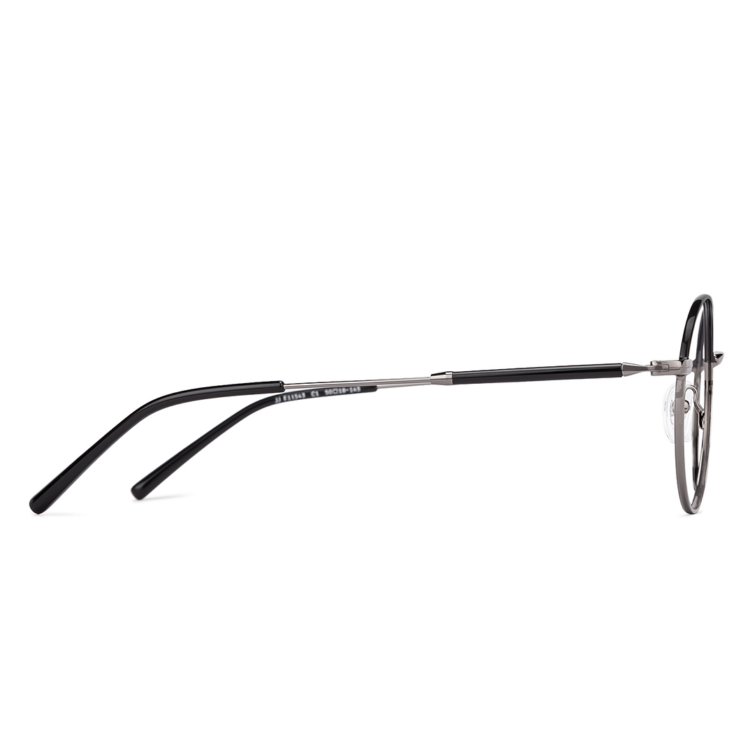 John Jacobs Black Full Rim Round right side