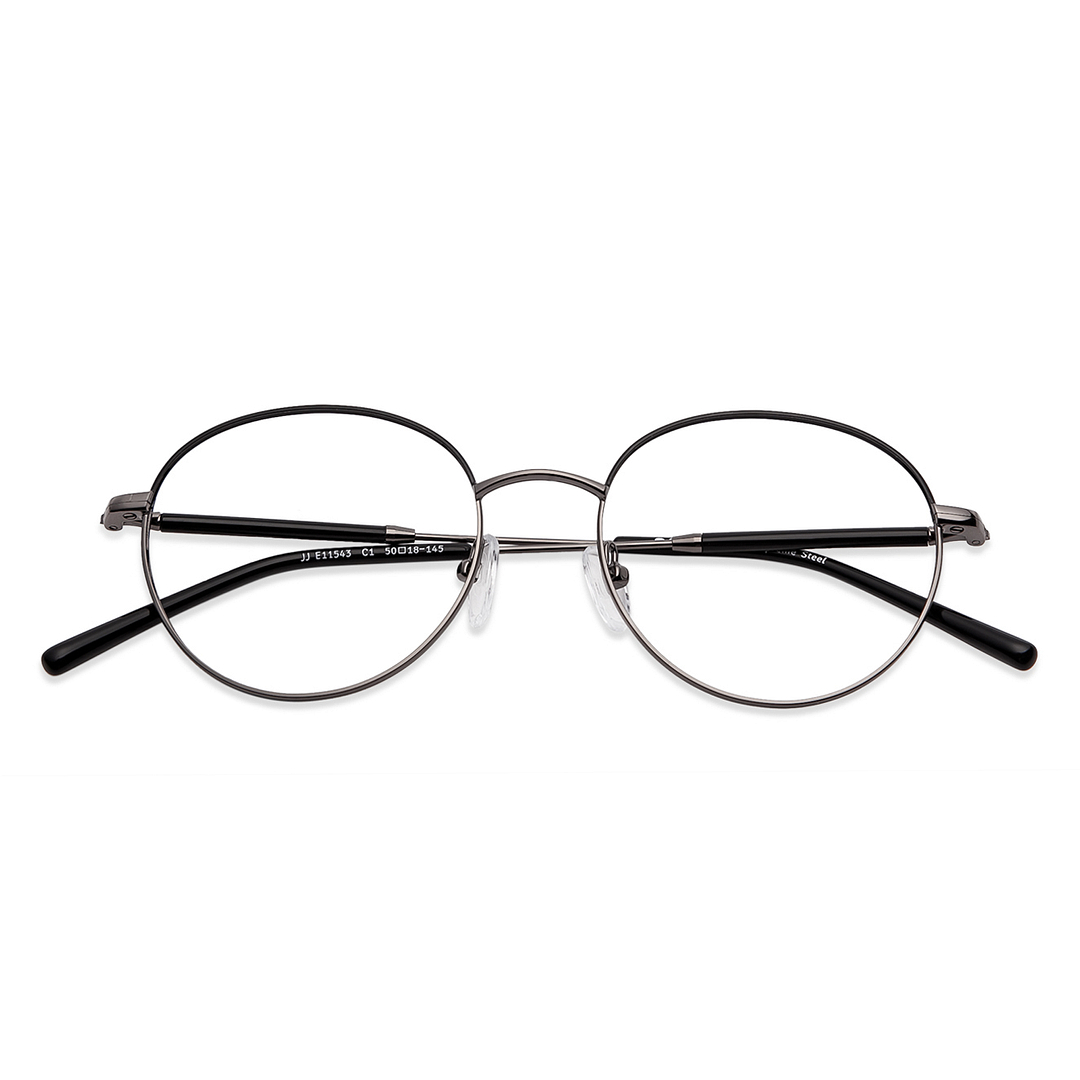 John Jacobs Black Full Rim Round right side