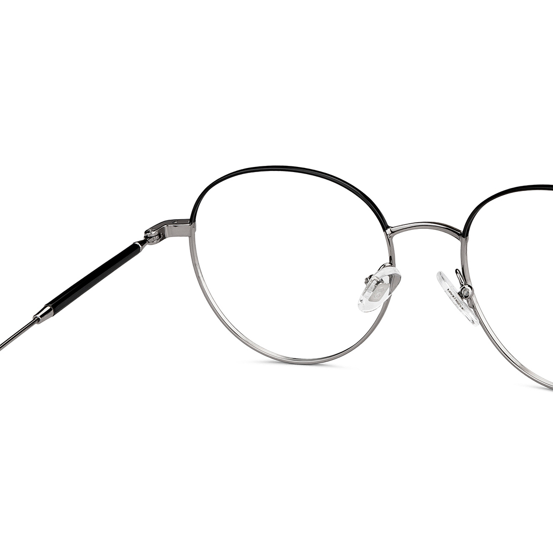 John Jacobs Dark Gunmetal Full Rim Round right side