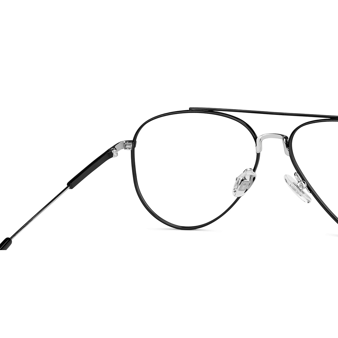 John Jacobs Online Dark Gunmetal Full Rim Aviator right side