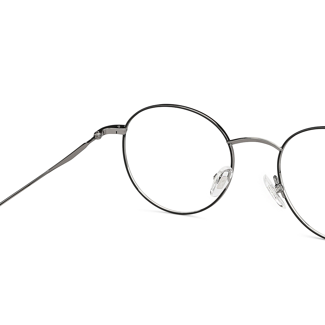 John Jacobs Online Gunmetal Full Rim Round right side