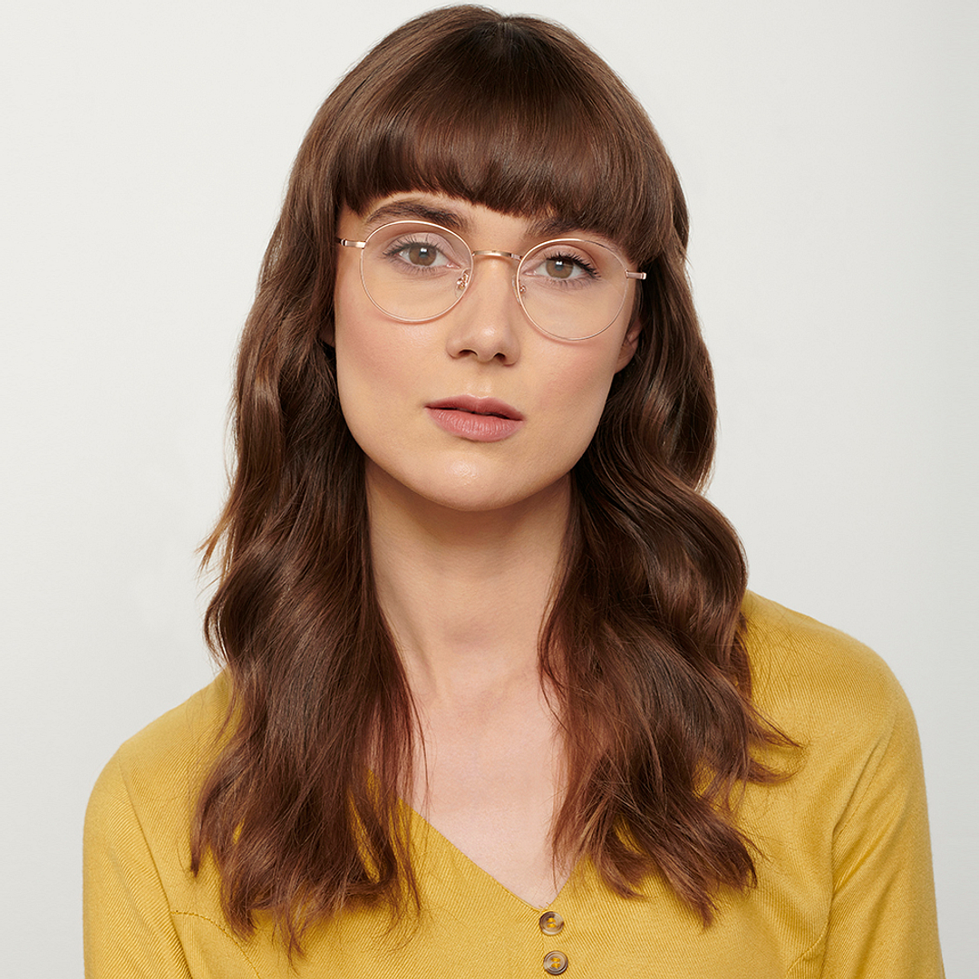 John Jacobs Online Rose Gold Full Rim Round left side