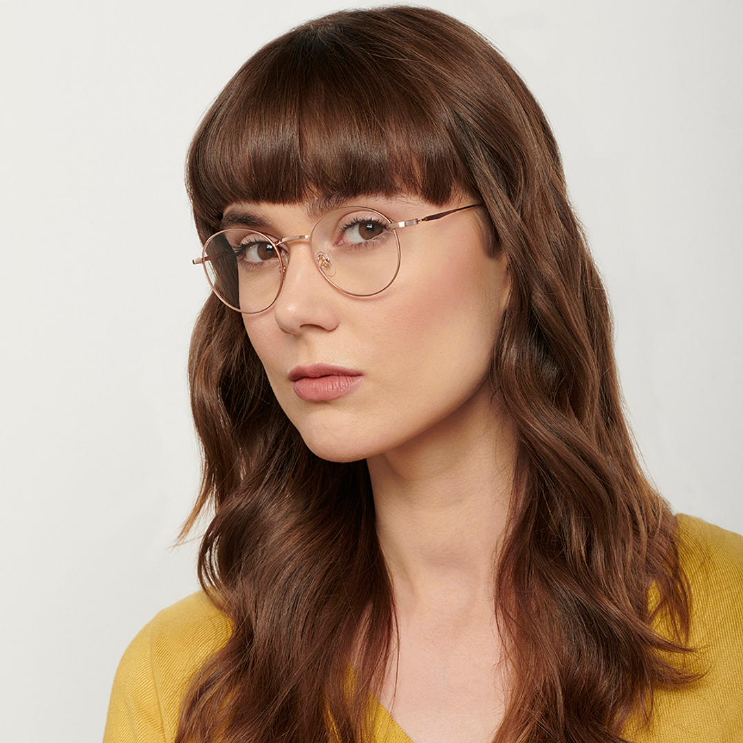 John Jacobs Online Rose Gold Full Rim Round right side