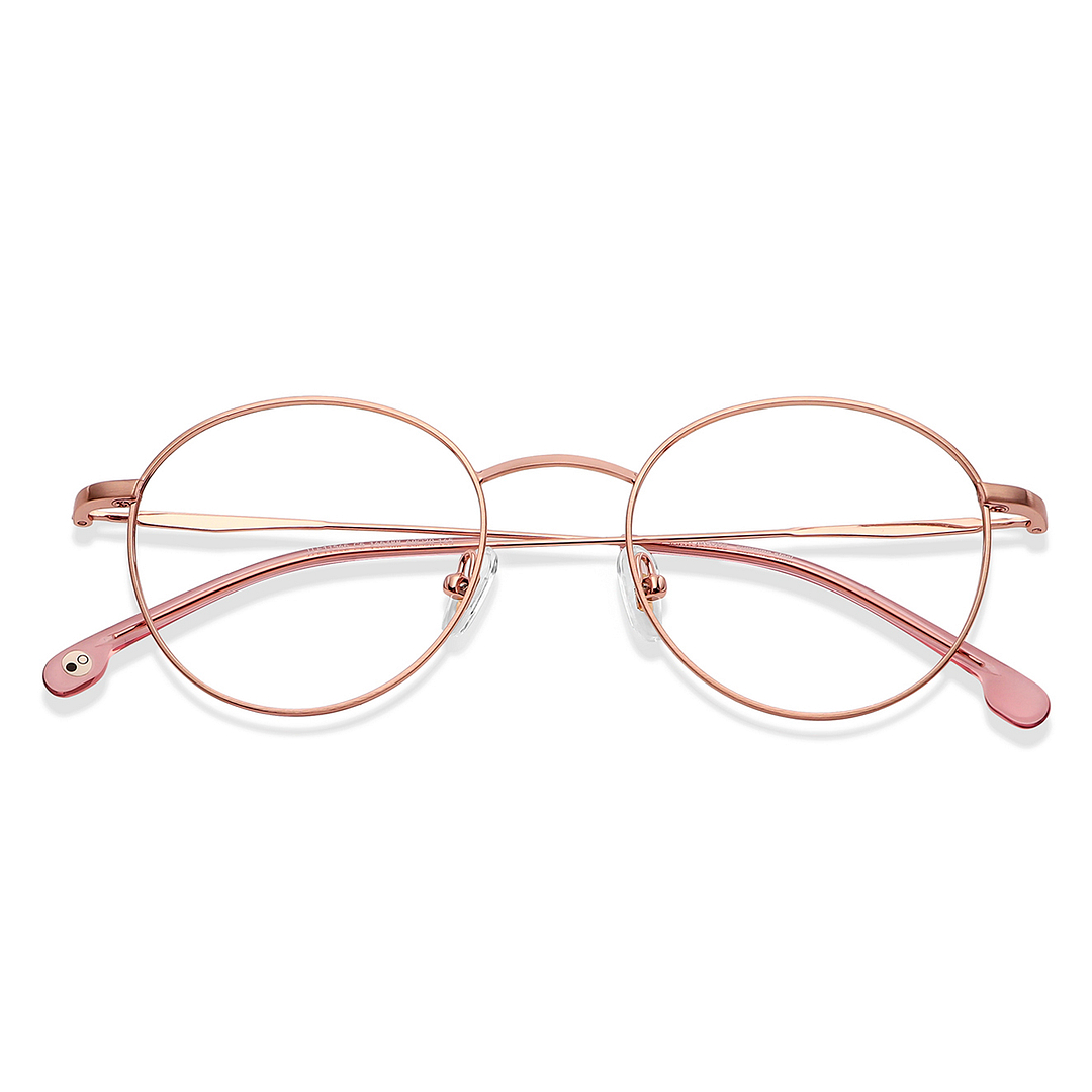 John Jacobs Online Rose Gold Full Rim Round left side