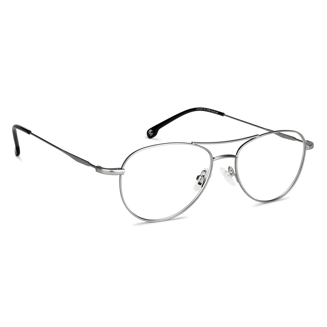 John Jacobs Online Silver Full Rim Aviator left side