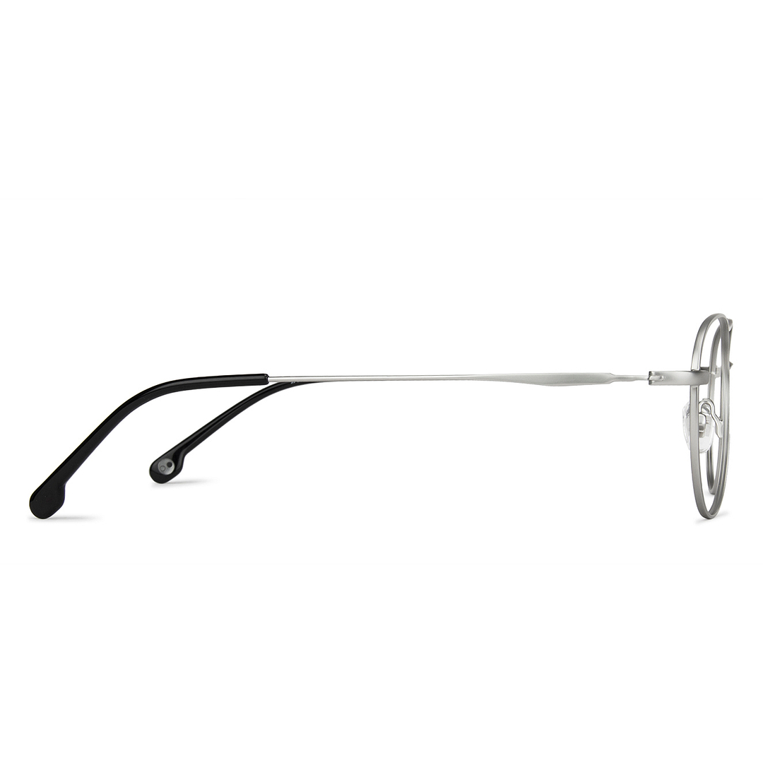 John Jacobs Online Silver Full Rim Aviator right side
